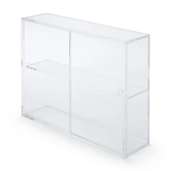 Rangements En Acrylique^Muji Présentoir en acrylique avec portes coulissantes L33.6X P8.4X H24.4cm