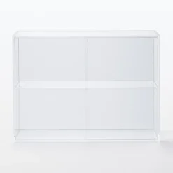 Rangements En Acrylique^Muji Présentoir en acrylique avec portes coulissantes L33.6X P8.4X H24.4cm
