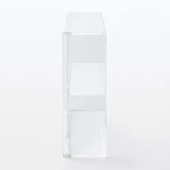 Rangements En Acrylique^Muji Présentoir en acrylique avec portes coulissantes L33.6X P8.4X H24.4cm