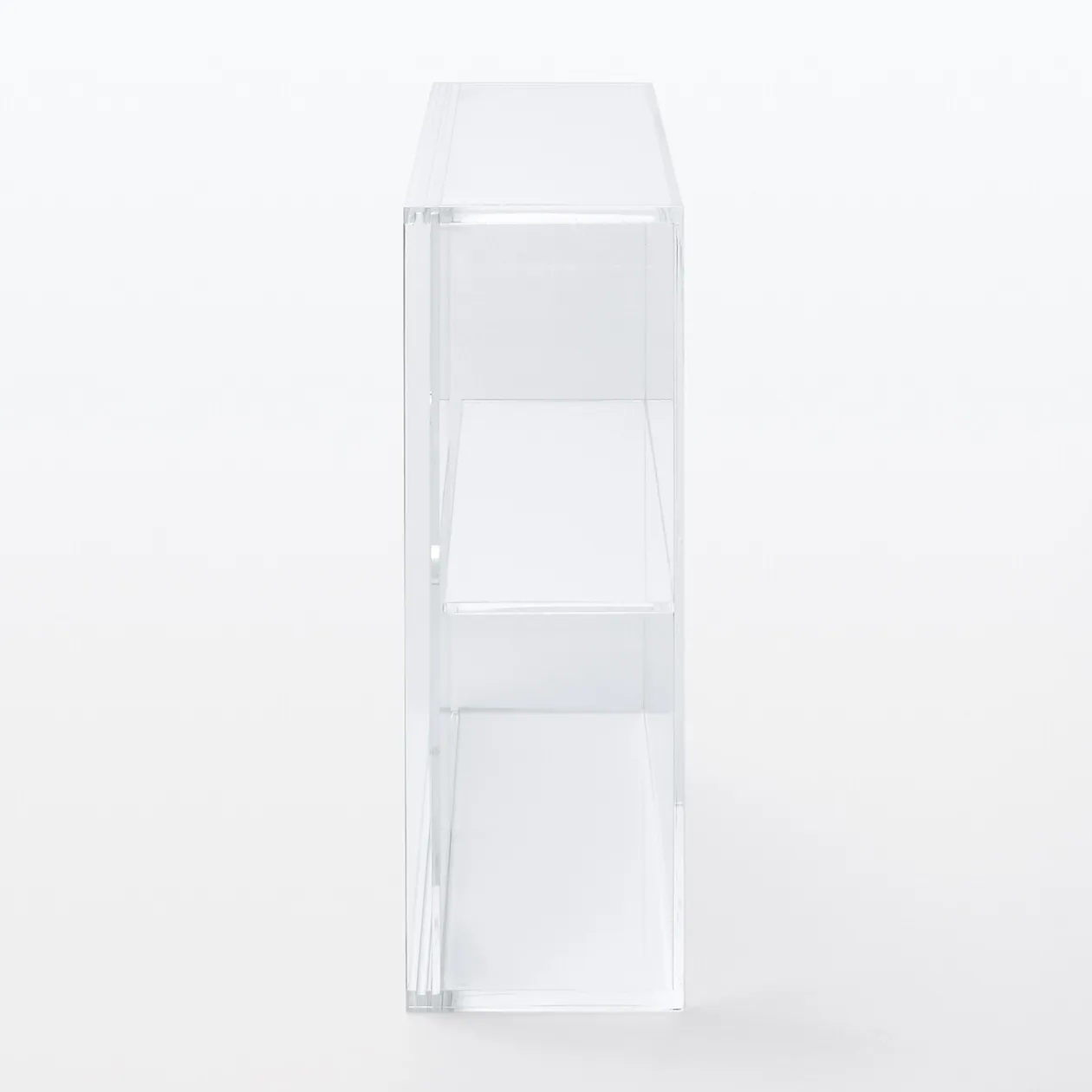 Rangements En Acrylique^Muji Présentoir en acrylique avec portes coulissantes L33.6X P8.4X H24.4cm