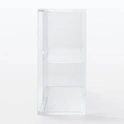 Rangements En Acrylique^Muji Présentoir en acrylique avec portes coulissantes L25.2X P8.4X H18.4cm