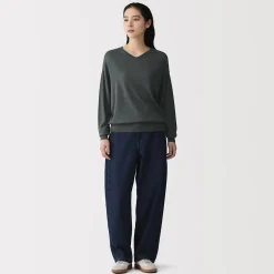 Pulls Et Cardigans^Muji Pull à col en V en mélange de fibres de soja pour femme