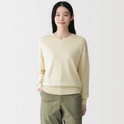 Pulls Et Cardigans^Muji Pull à col en V en mélange de fibres de soja pour femme