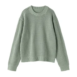 Pulls Et Cardigans|Pyjamas Et Vêtements D'Intérieur^Muji Pull à col ras du cou en tricot de coton mélangé pour femme