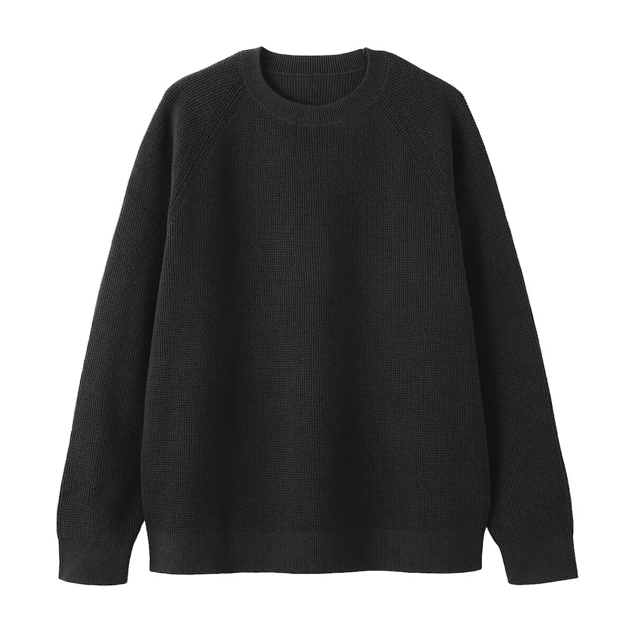 Pulls Et Cardigans|Hoodies Et Sweatshirts^Muji Pull à col ras du cou en tricot gaufré de coton mélangé pour homme