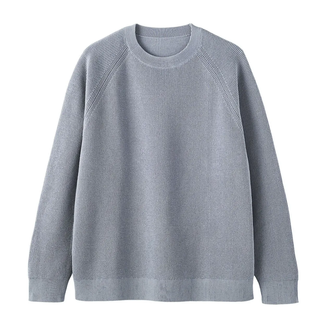Pulls Et Cardigans|Hoodies Et Sweatshirts^Muji Pull à col ras du cou en tricot gaufré de coton mélangé pour homme