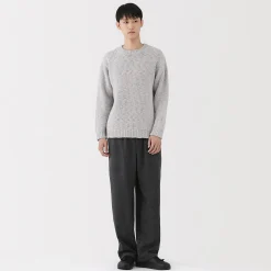Pulls Et Cardigans^Muji Pull à col rond à tricot épais en laine mérinos pour homme