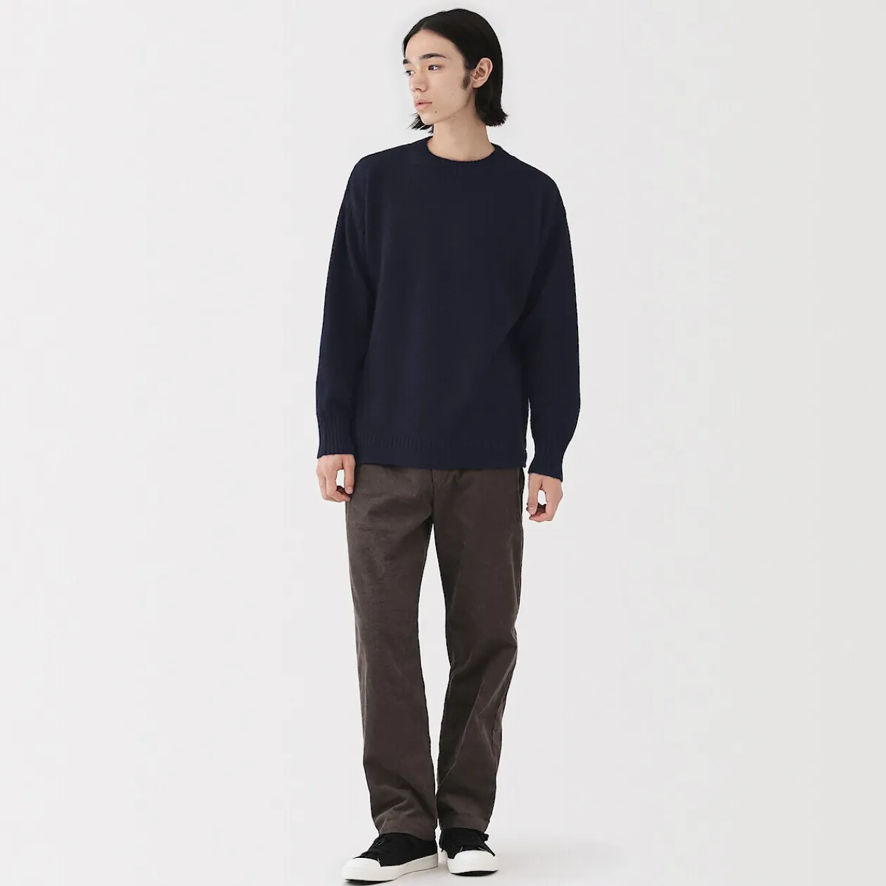 Pulls Et Cardigans^Muji Pull à col rond en laine des Andes à grosses mailles pour homme