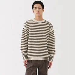 Pulls Et Cardigans^Muji Pull à col rond en laine des Andes à grosses mailles pour homme