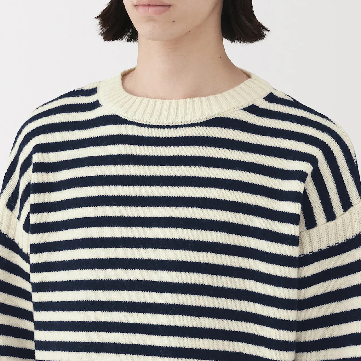 Pulls Et Cardigans^Muji Pull à col rond en laine des Andes à grosses mailles pour homme