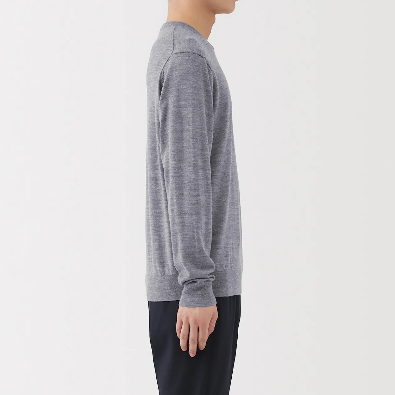 Pulls Et Cardigans^Muji Pull à col rond en laine tricot fin pour homme
