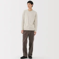 Pulls Et Cardigans^Muji Pull à col rond en laine tricot fin pour homme