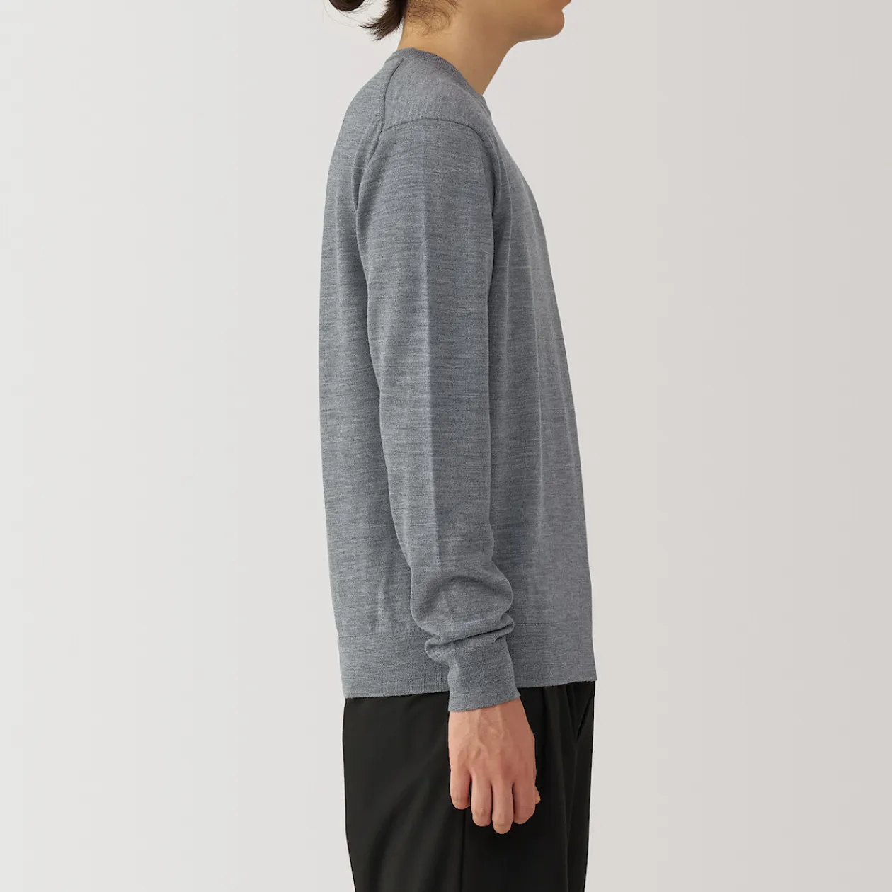 Pulls Et Cardigans^Muji Pull à col rond en laine tricot fin pour homme