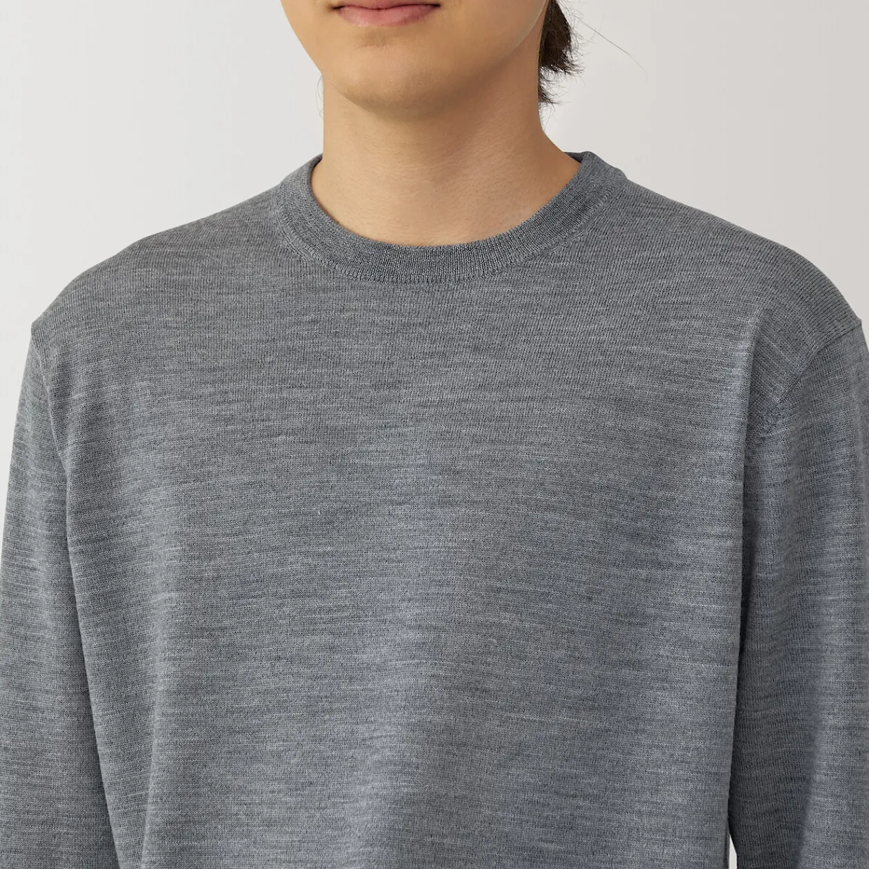 Pulls Et Cardigans^Muji Pull à col rond en laine tricot fin pour homme