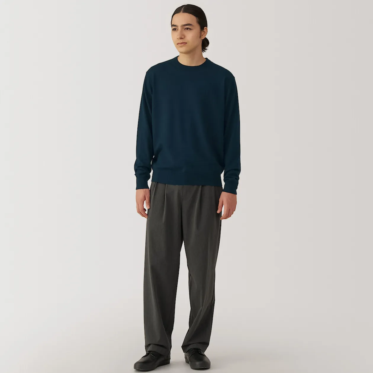 Pulls Et Cardigans^Muji Pull à col rond en laine tricot fin pour homme