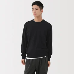 Pulls Et Cardigans^Muji Pull à col rond en laine tricot fin pour homme