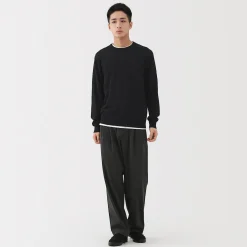 Pulls Et Cardigans^Muji Pull à col rond en laine tricot fin pour homme