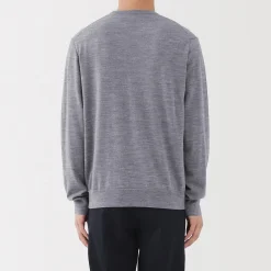 Pulls Et Cardigans^Muji Pull à col rond en laine tricot fin pour homme