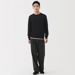 Pulls Et Cardigans^Muji Pull à col rond en laine tricot fin pour homme