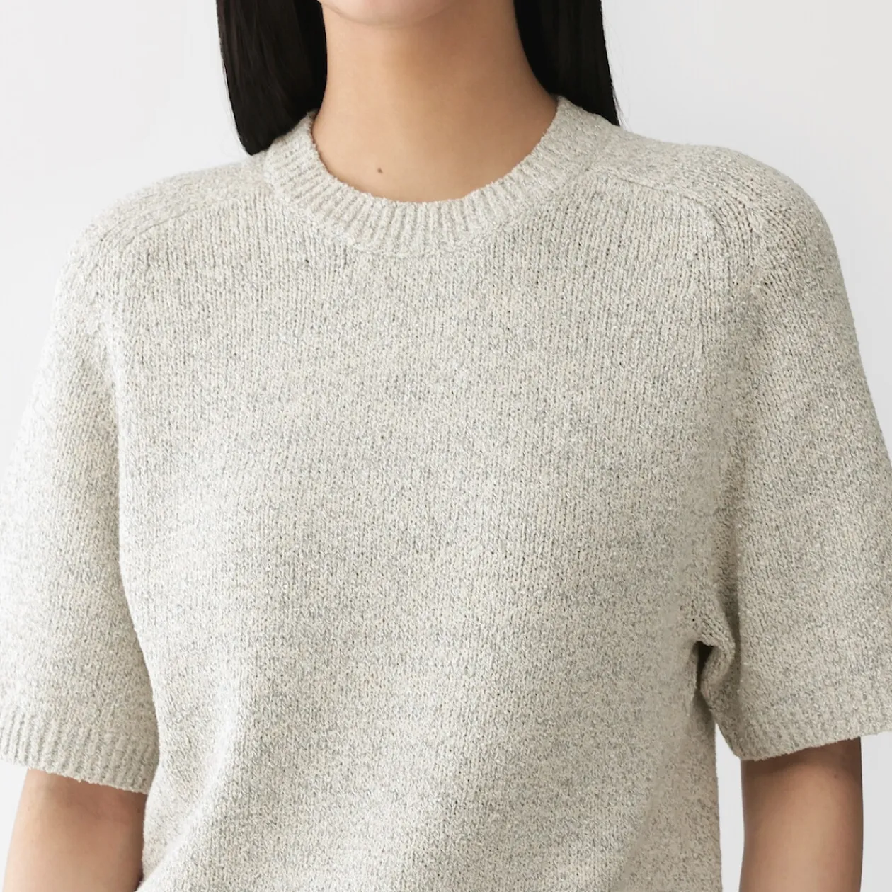 Pulls Et Cardigans^Muji Pull à manches mi-longues bouclé en mélange de coton pour femme