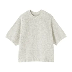 Pulls Et Cardigans^Muji Pull à manches mi-longues bouclé en mélange de coton pour femme