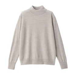 Pulls Et Cardigans^Muji Pull col montant en laine à fine maille femme