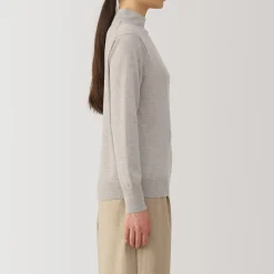 Pulls Et Cardigans^Muji Pull col montant en laine à fine maille femme