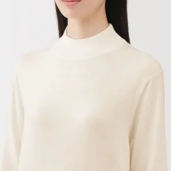 Pulls Et Cardigans^Muji Pull col montant en laine à fine maille femme