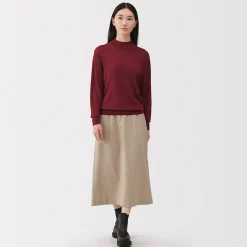 Pulls Et Cardigans^Muji Pull col montant en laine à fine maille femme