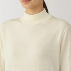 Pulls Et Cardigans^Muji Pull col montant en laine à fine maille femme