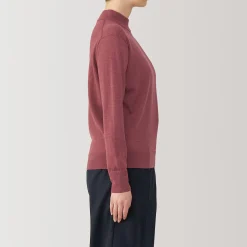 Pulls Et Cardigans^Muji Pull col montant en laine à fine maille femme