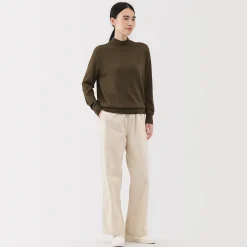 Pulls Et Cardigans^Muji Pull col montant en laine à fine maille femme