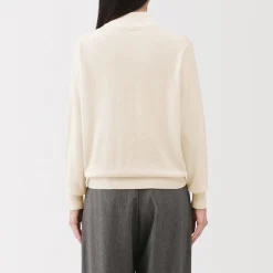 Pulls Et Cardigans^Muji Pull col montant en laine à fine maille femme
