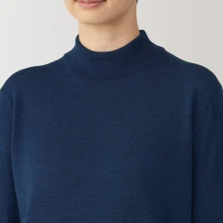 Pulls Et Cardigans^Muji Pull col montant en laine à fine maille femme