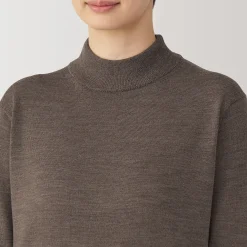 Pulls Et Cardigans^Muji Pull col montant en laine à fine maille femme