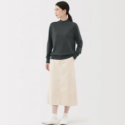 Pulls Et Cardigans^Muji Pull col montant en laine à fine maille femme