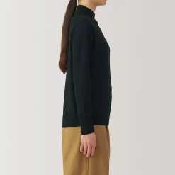 Pulls Et Cardigans^Muji Pull col montant en laine à fine maille femme