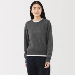 Pulls Et Cardigans^Muji Pull col rond en tricot de laine moyen femme