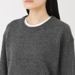 Pulls Et Cardigans^Muji Pull col rond en tricot de laine moyen femme