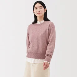 Pulls Et Cardigans^Muji Pull col rond en tricot de laine moyen femme