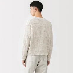 Pulls Et Cardigans^Muji Pull en coton biologique à grosses mailles et torsadé pour homme