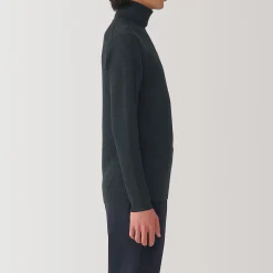 Pulls Et Cardigans^Muji Pull en laine côtelée col roulé homme
