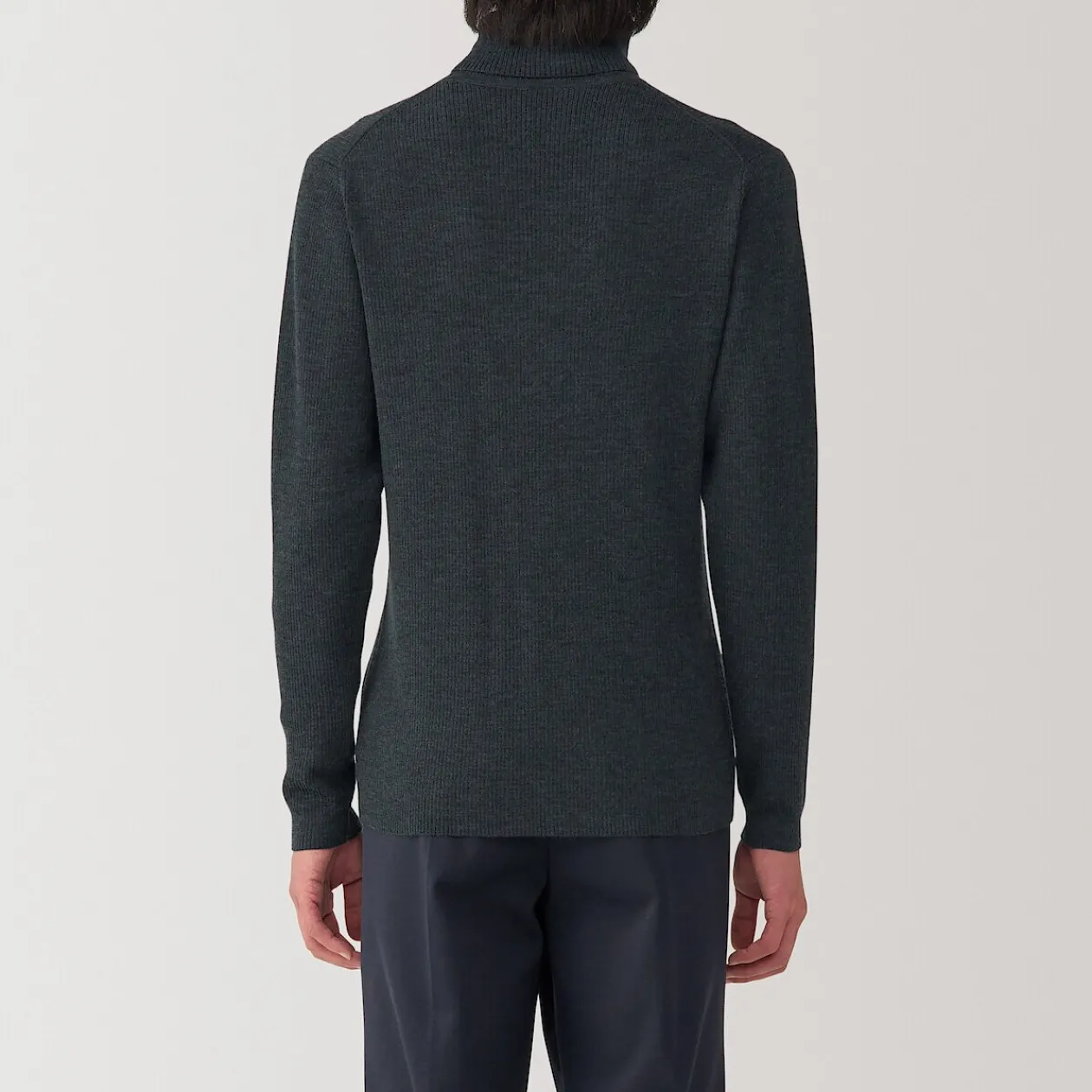 Pulls Et Cardigans^Muji Pull en laine côtelée col roulé homme