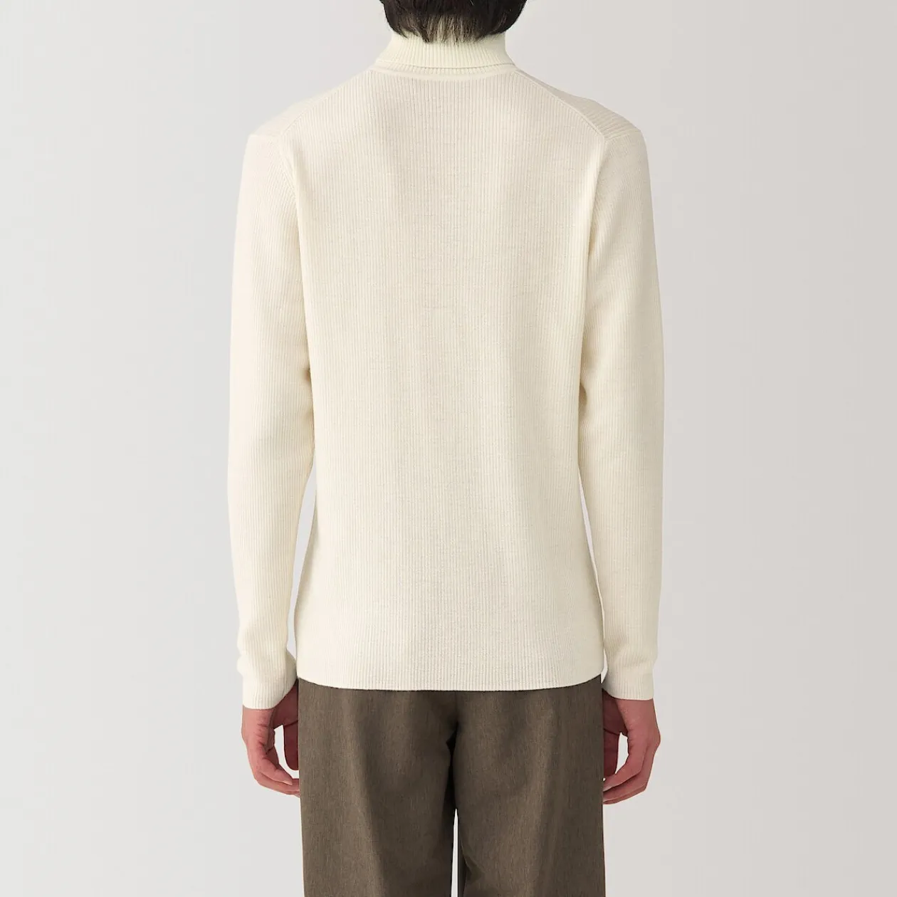 Pulls Et Cardigans^Muji Pull en laine côtelée col roulé homme