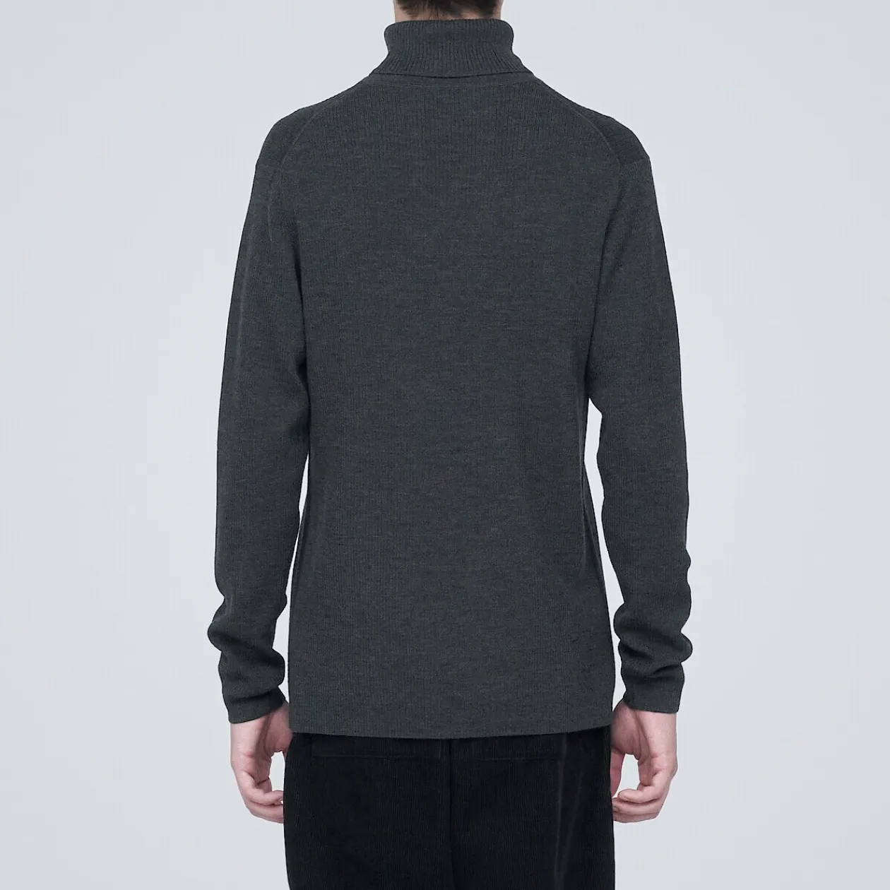 Pulls Et Cardigans^Muji Pull en laine côtelée col roulé homme