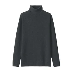 Pulls Et Cardigans^Muji Pull en laine côtelée col roulé homme