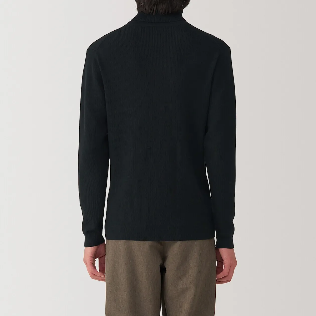 Pulls Et Cardigans^Muji Pull en laine côtelée col roulé homme