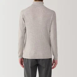Pulls Et Cardigans^Muji Pull en laine côtelée col roulé homme