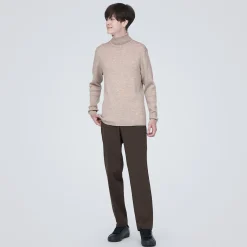 Pulls Et Cardigans^Muji Pull en laine côtelée col roulé homme