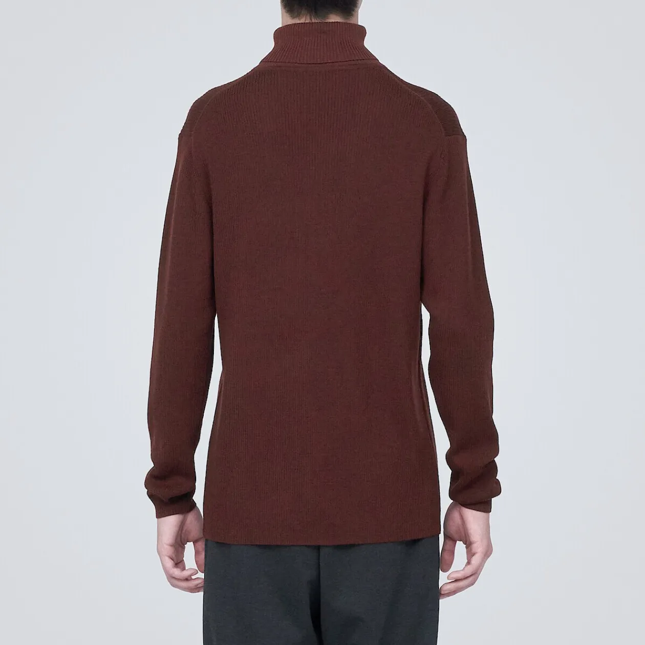 Pulls Et Cardigans^Muji Pull en laine côtelée col roulé homme